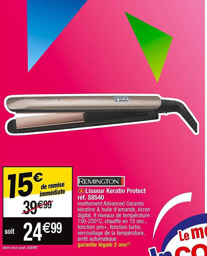 lisseur keratin protect remington