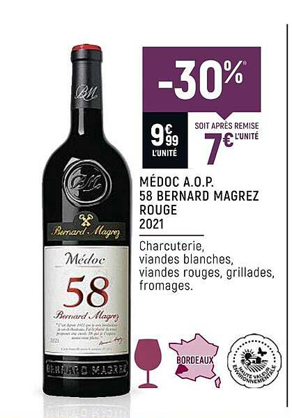 médoc a.o.p. 58 bernard magrez rouge 2021