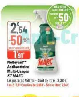 nettoyant antibactérien multi-usages st marc