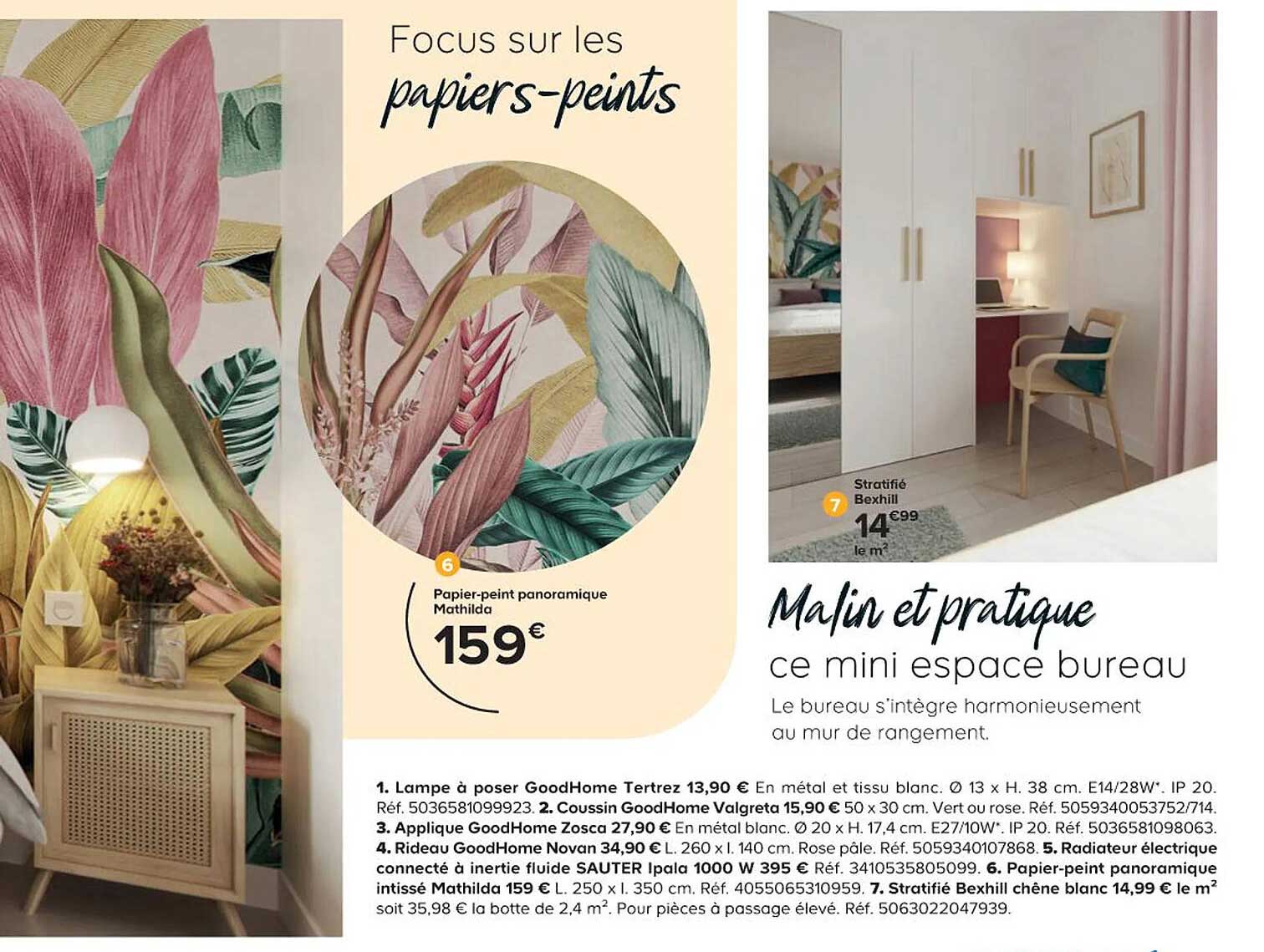 papier-peint panoramique mathilda, stratifié bexhill