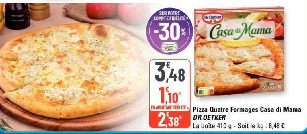 pizza quatre fromages casa di mama dr. oetker