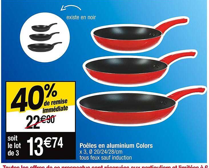 Poêles En Aluminium Colors