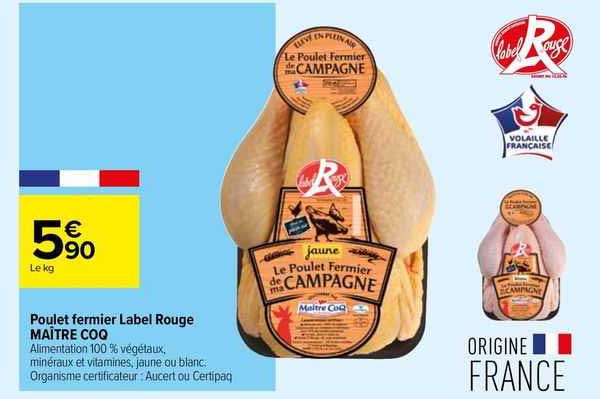 poulet fermier label rouge maître coq