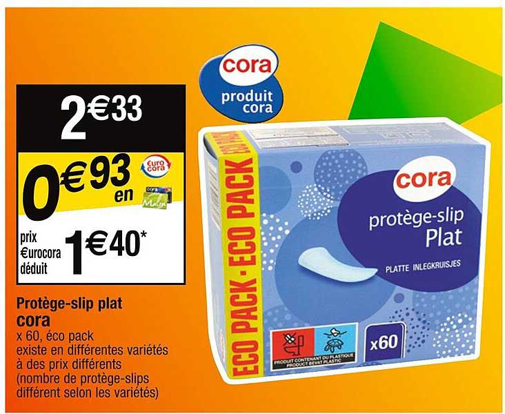 Protège-slip Plat Cora