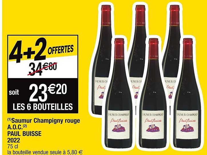 saumur champigny rouge a.o.c. paul buisse 2022