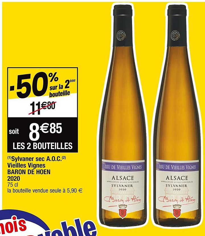 sylvaner sec a.o.c. vieilles vignes baron de hoen 2020