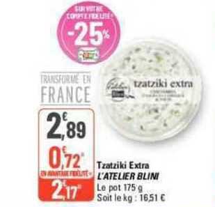 tzatziki extra l'atelier blini