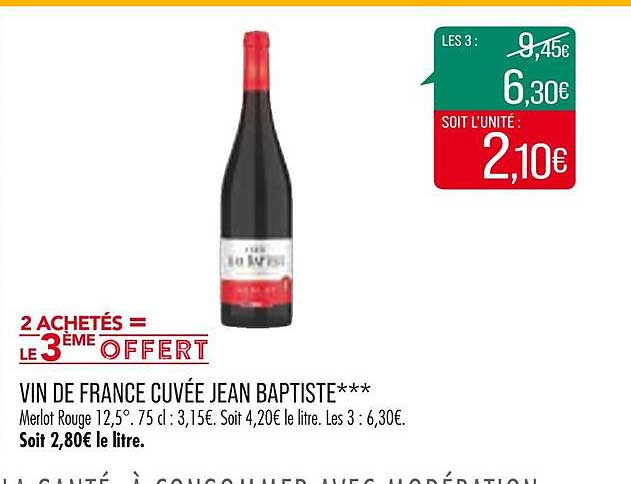 vin de france cuvée jean baptiste