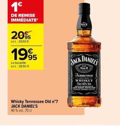 whisky tennessee old n°7 jack daniel's