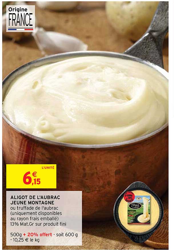 aligot de l'aubrac jeune montagne