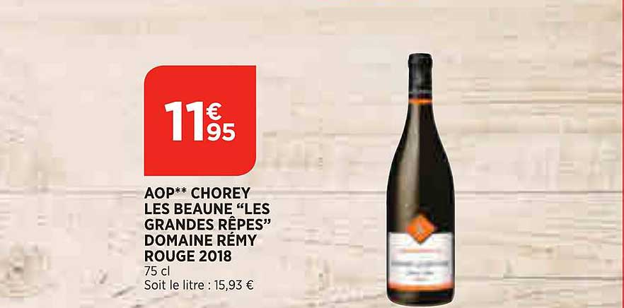 aop chorey les beaune "les grandes rêpes" domaine rémy rouge 2018