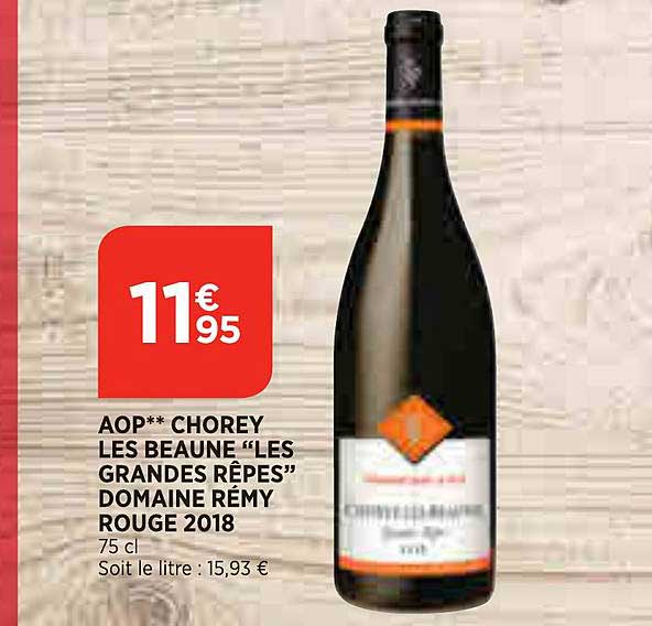 aop chorey les beaune "les grandes rêpes" domaine rémy rouge 2018