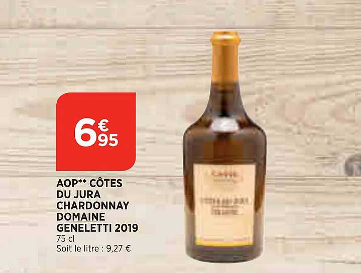 aop côtes du jura chardonnay domaine geneletti 2019