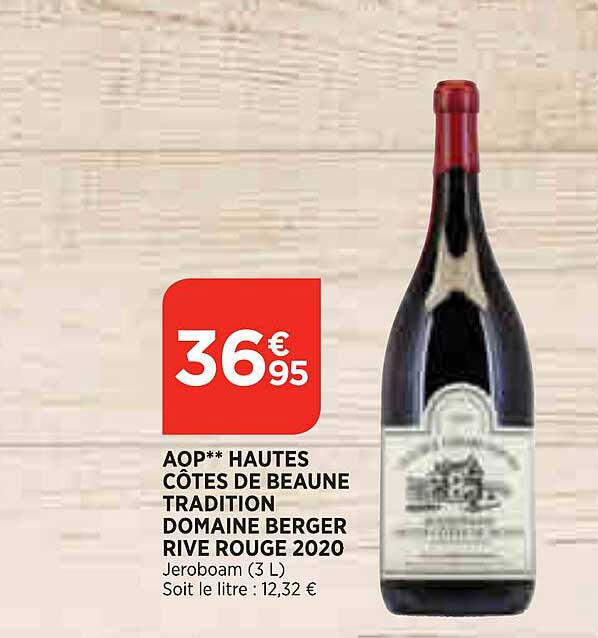 aop hautes côtes de beaune tradition domaine berger rive rouge 2020