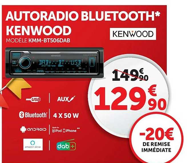 Autoradio Bluetooth Kenwood