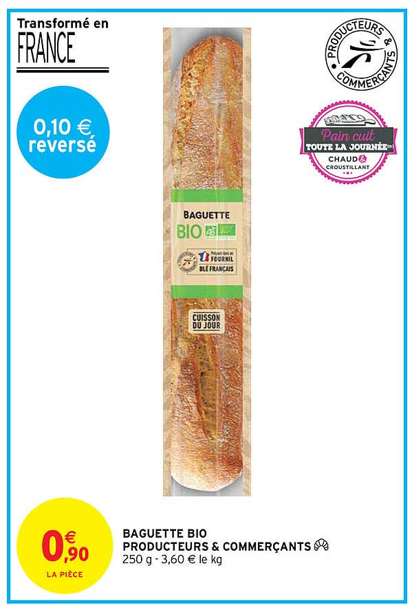 baguette bio producteurs & commerçants