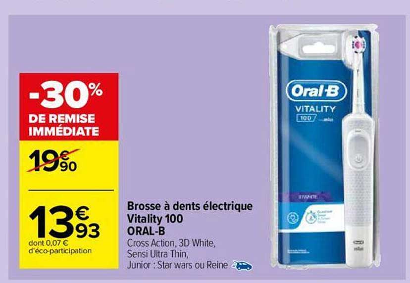 brosse à dents électrique vitality 100 oral-b