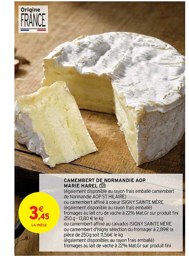 Camembert De Normandie Aop Marie Harel