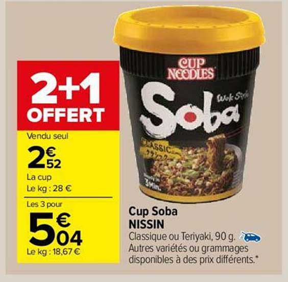 cup soba nissin