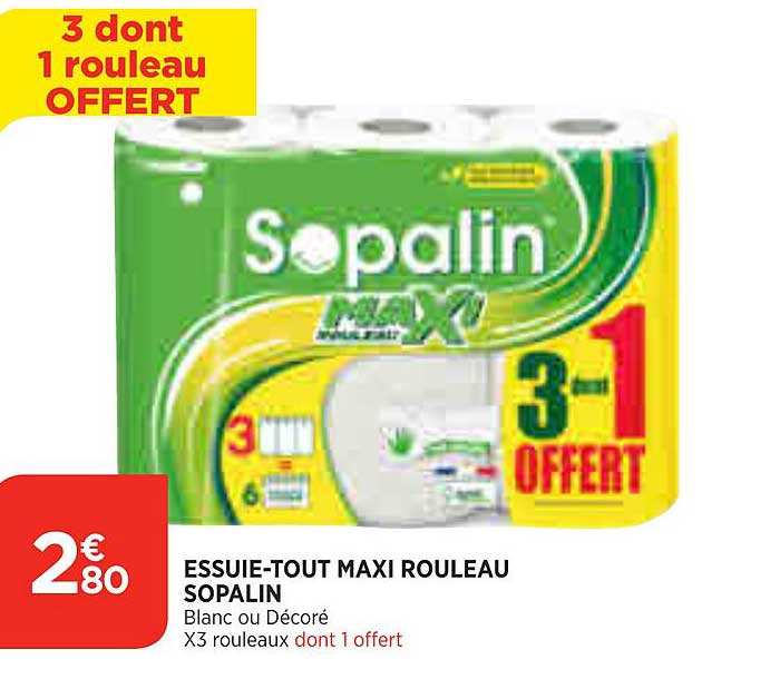 essuie-tout maxi rouleau sopalin