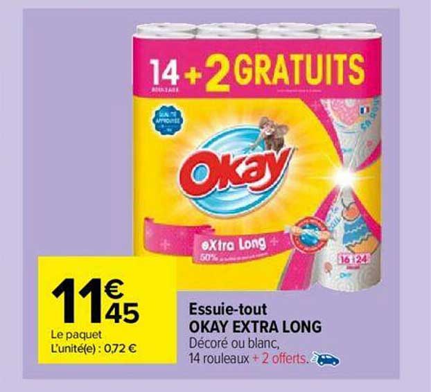 essuie-tout okay extra long