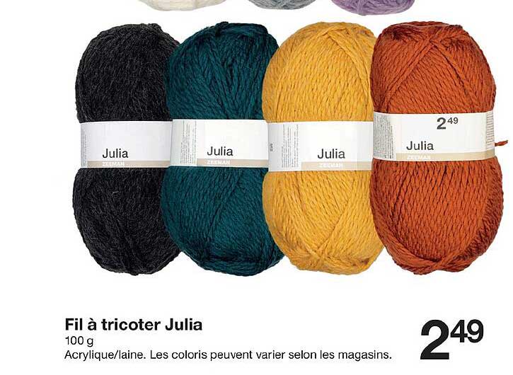 fil à tricoter julia