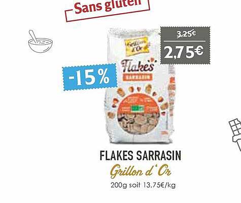 flakes sarrasin grillon d'or