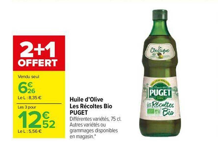huile d'olive les récoltes bio puget