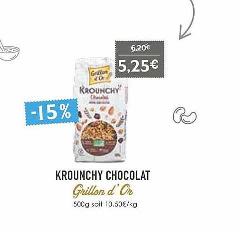 krounchy chocolat grillon d'or