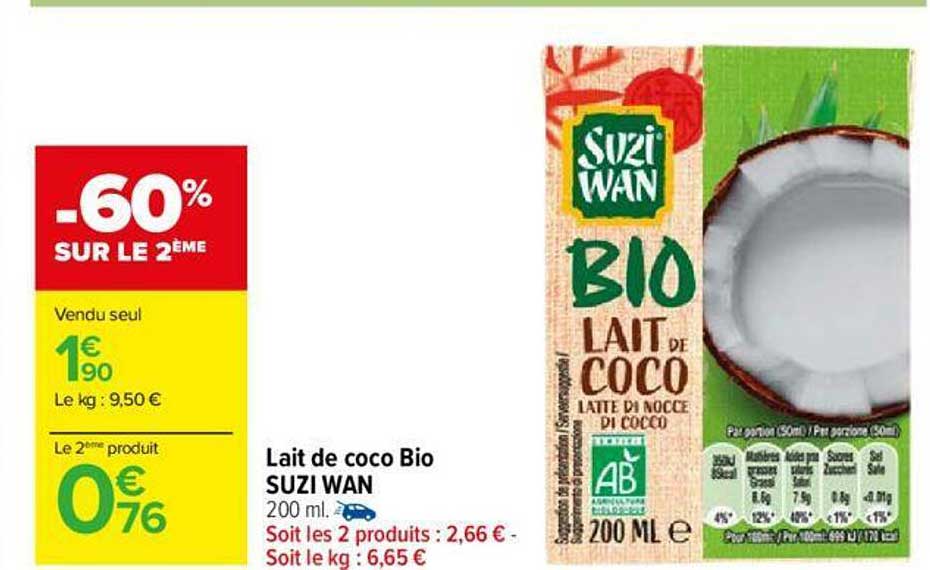 lait de coco bio suzi wan
