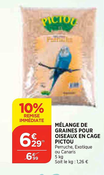 Mélange De Graines Pour Oiseaux En Cage Pictou