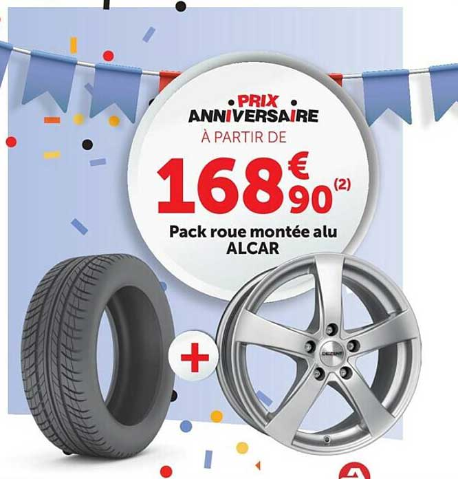 pack roue montée alu alcar