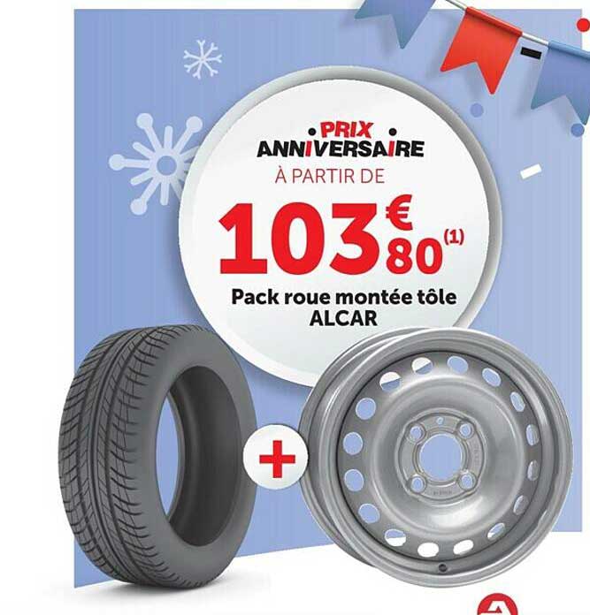 pack roue montée tôle alcar