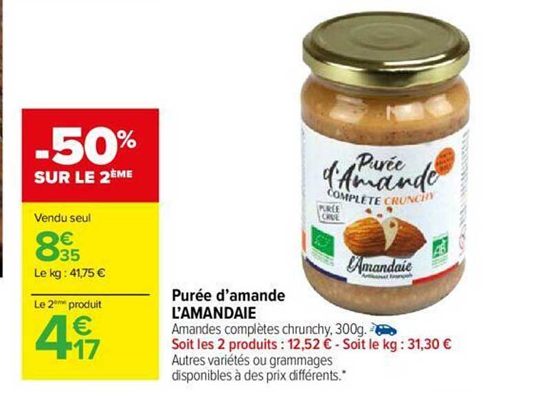 purée d'amande l'amandaie