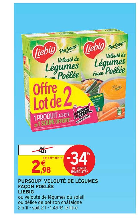 pursoup' velouté de légumes façon poêlée liebig