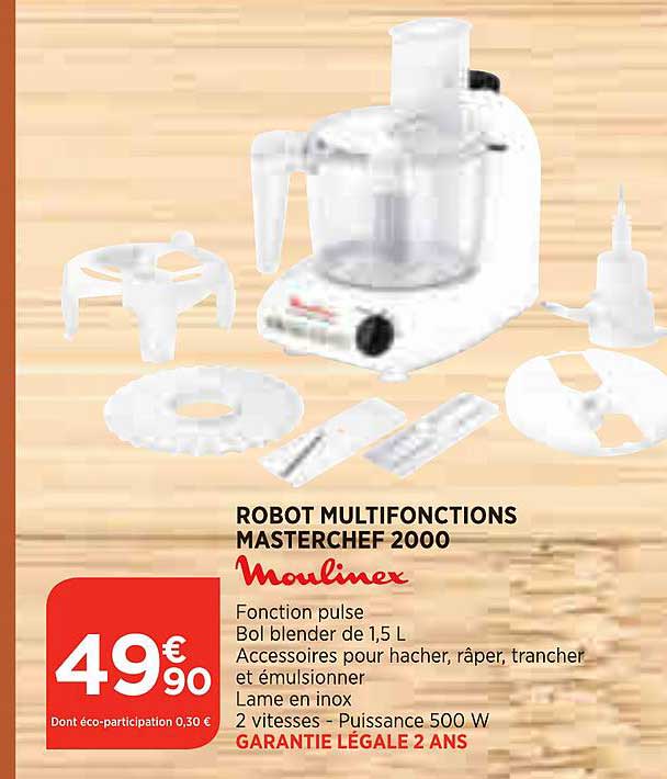 robot multifonctions masterchef 2000 moulinex