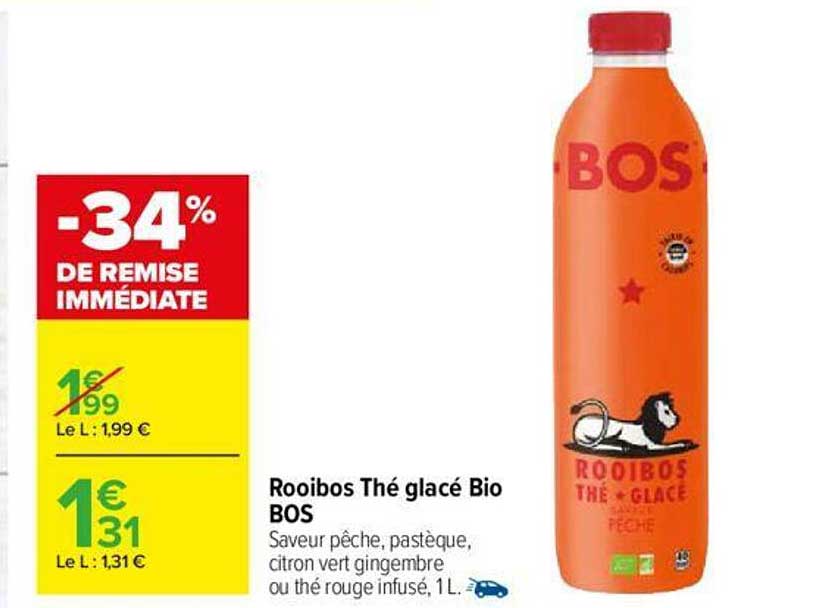 rooibos thé glacé bio bos