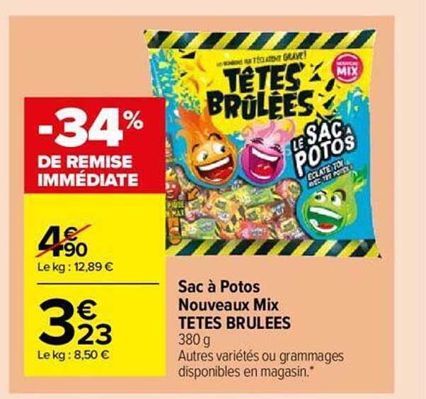 sac à potos nouveaux mix tetes brûlées