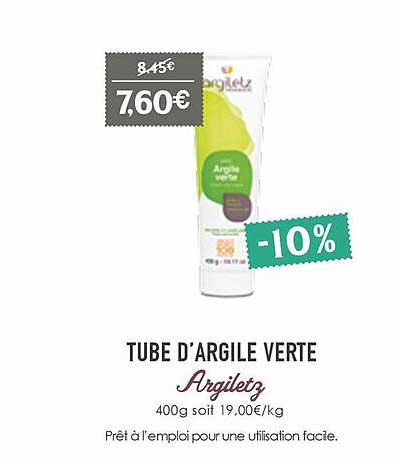 tube d'argile vert argiletz