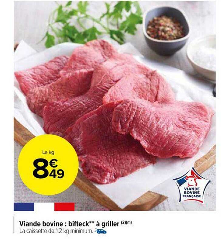 Viande Bovine : Bifteck à Griller
