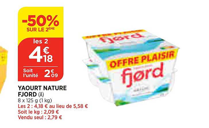 Yaourt Nature Fjord