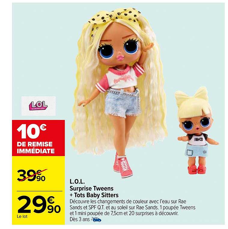 l.o.l. surprise tweens + tots baby sitters