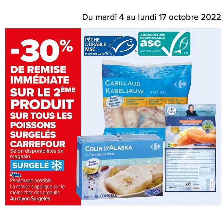 Les Poissons Surgelés Carrefour