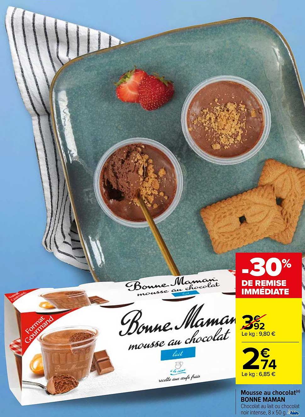 mousse au chocolat bonne maman