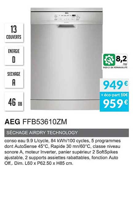 aeg ffb53610zm séchage airdry technology