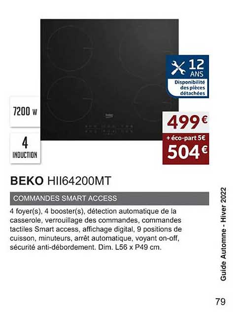beko hII64200mt commandes smart access