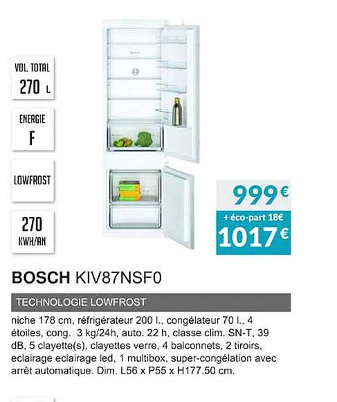 bosch kiv87nsf0 technologie low frost