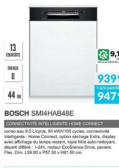 bosch smi4hab48e connectivité intelligente home connect