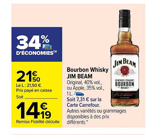 bourbon whisky jim beam