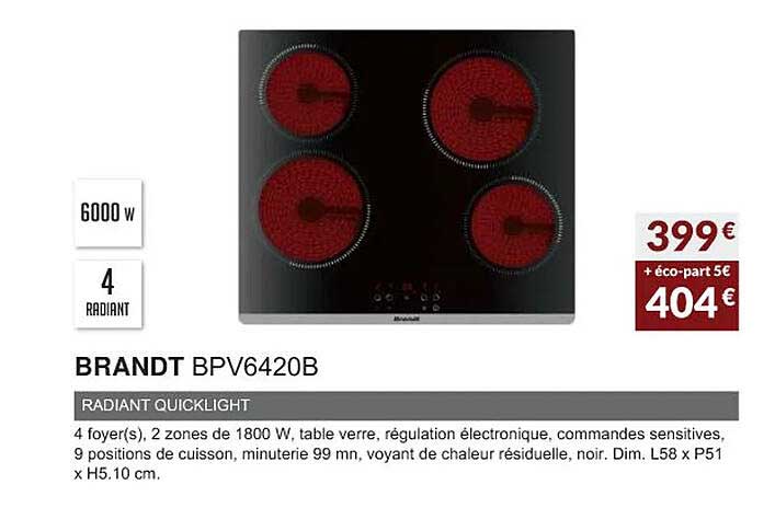 Brandt Bpv6420b Radiant Quicklight